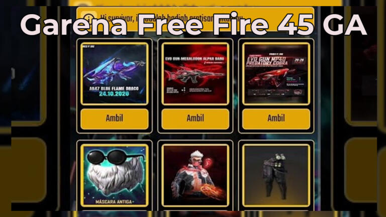 Garena Free Fire 45 GA Link: Klaim Bundle dan Diamond FF Gratis
