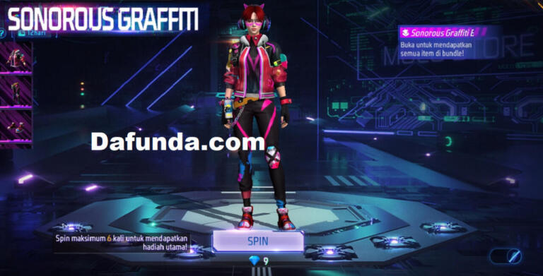Free Fire Sonorous Graffiti Bundle | Garena