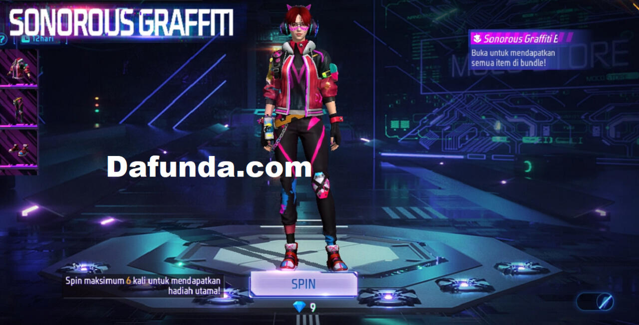 Free Fire Sonorous Graffiti Bundle | Garena