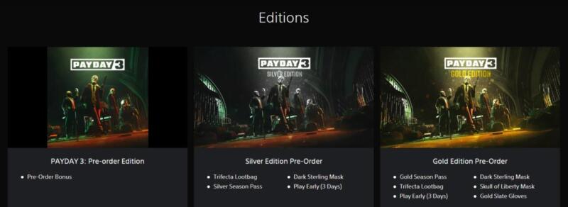 Harga Pre-Order Payday 3