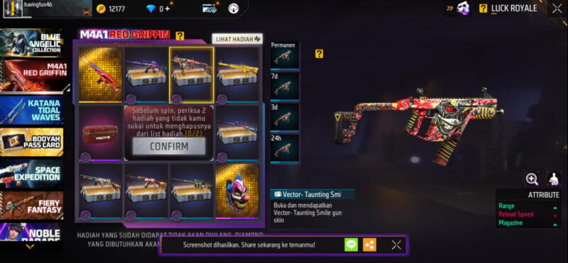 Vector Taunting Smile Free Fire Garena 1