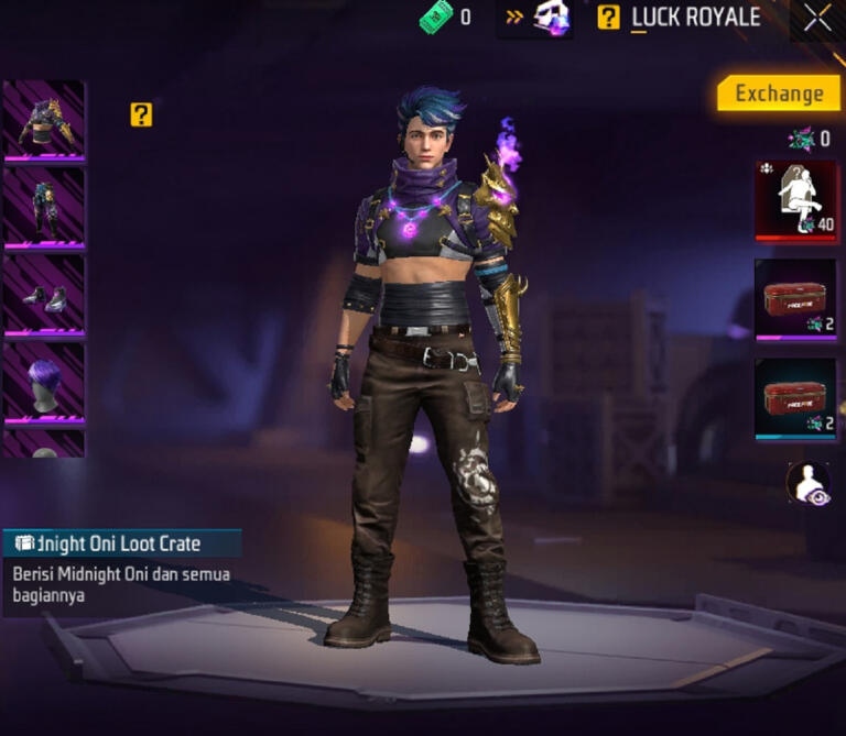 Bundle Midnight Oni Free Fire | Garena