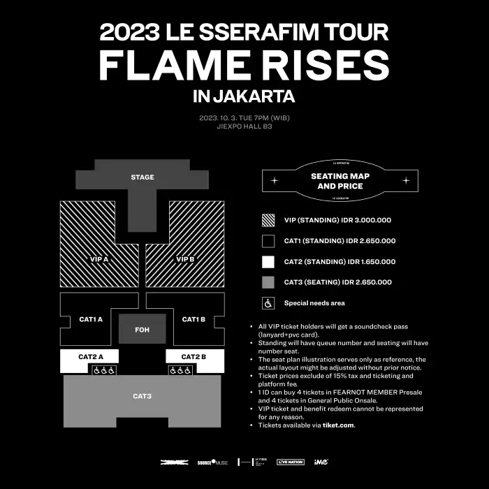 Daftar Harga Tiket Konser LE SSERAFIM di Jakarta 2023 | iMe Indonesia