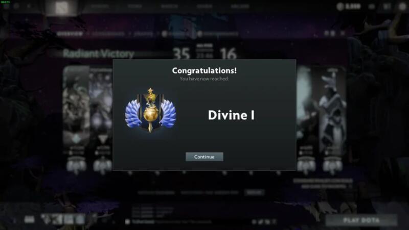 Divine | Rank di Game Dota 2