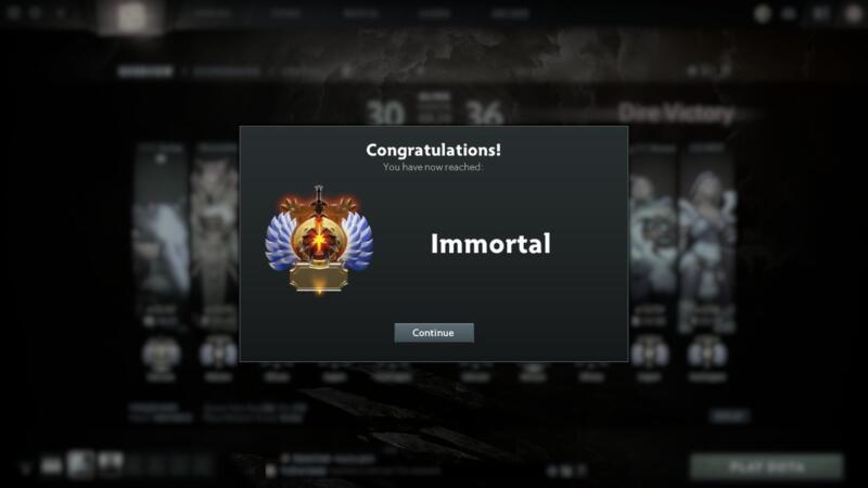 Immortal | Rank di Game Dota 2
