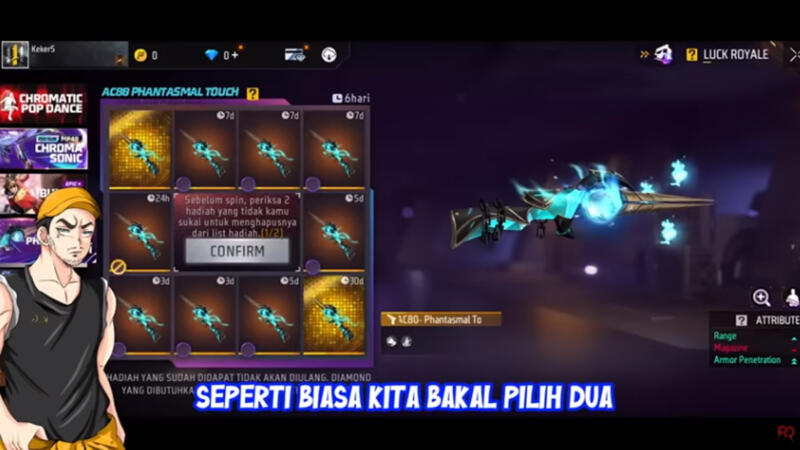 Cara Mendapatkan Gun Skin Ac80 Phantasmal Touch Ff 1