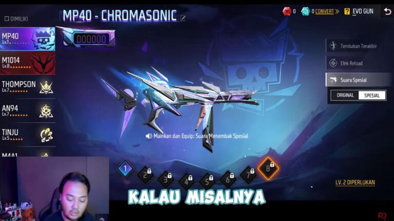 Cara Mendapatkan Evo Gun MP40 Chromasonic FF 1 Cara Mendapatkan Evo Gun MP40 Chromasonic FF