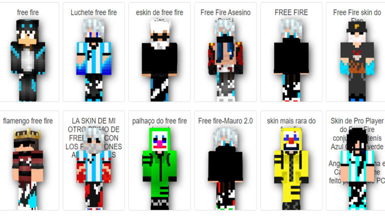 Download Skin Minecraft Free Fire (FF) 2023, Ini Dia Linknya!