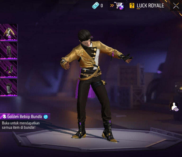 Bundle FF Golden Bebop | Garena
