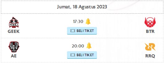 Jadwal MPL Season 12 week 5