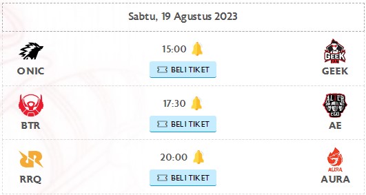 Jadwal MPL Season 12 week 5