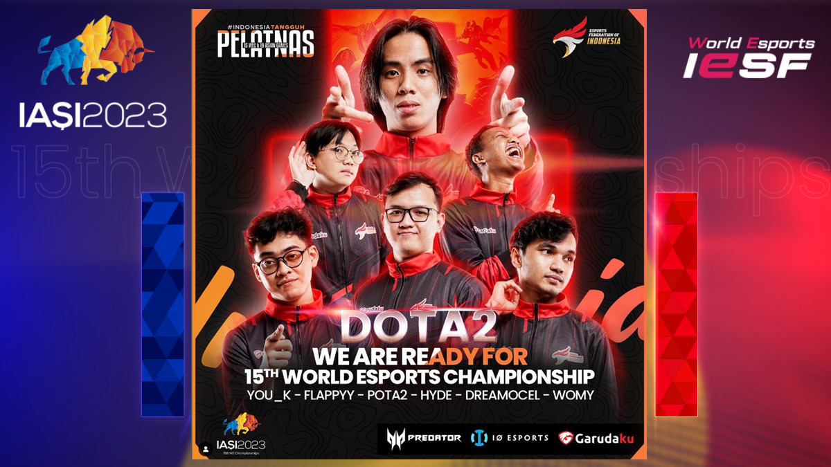 Jadwal Tim Indonesia Dota 2 IESF 2023 WEC