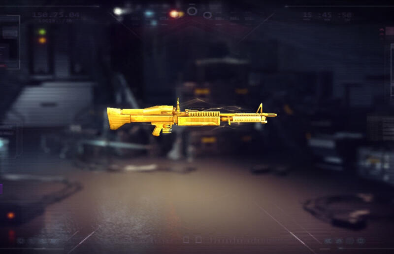 M60 Gold Coated Free Fire | Garena