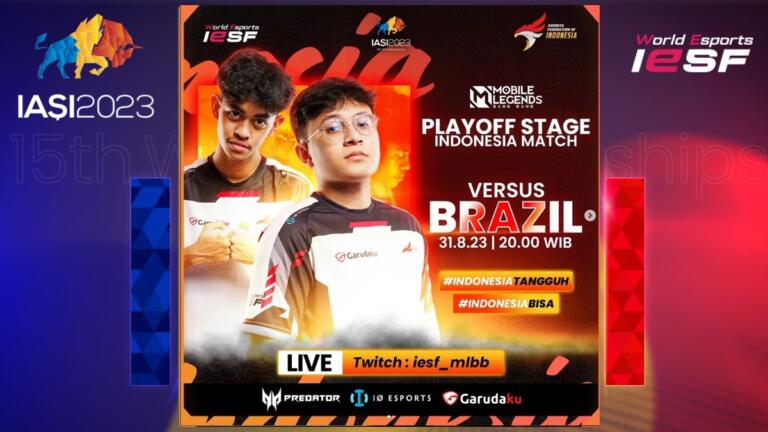 Timnas MLBB Indonesia Siap Tantang Brazil Di Playoff IESF WEC 2023