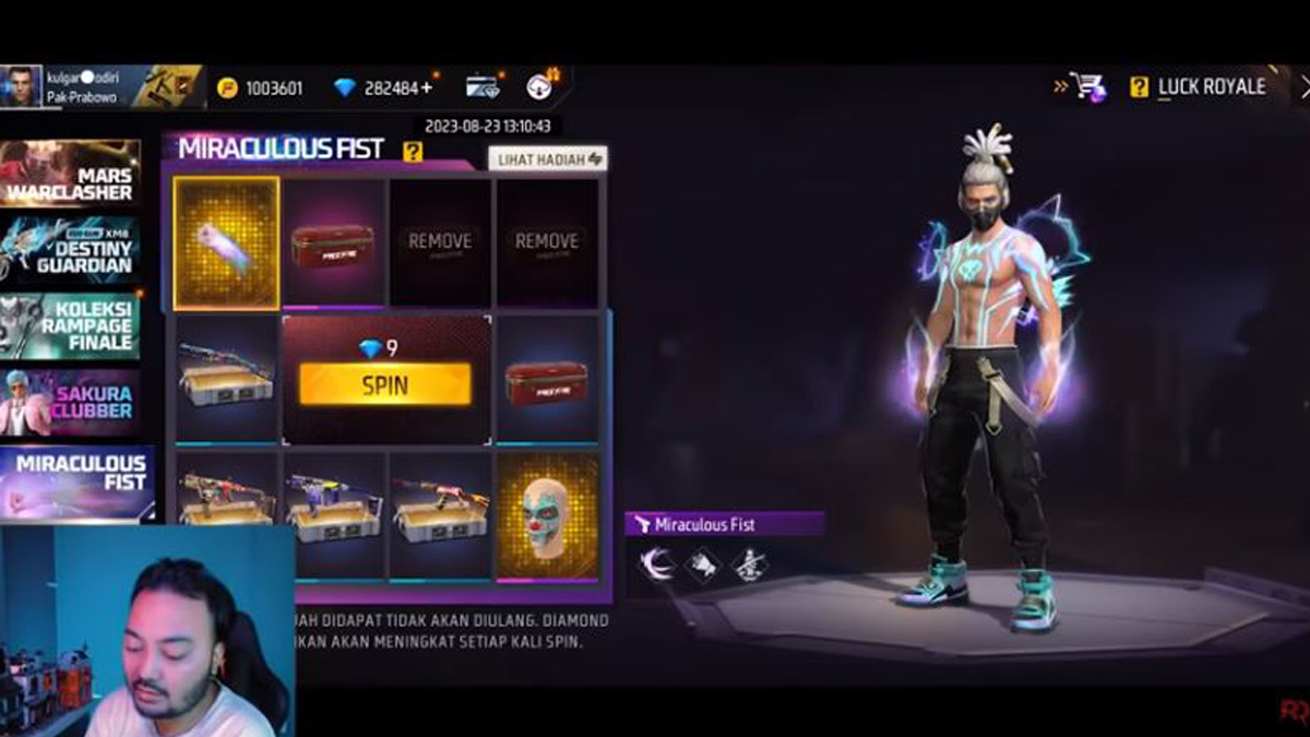 Cara Mendapatkan Skin Tinju Miraculous Fist FF 1 Cara Mendapatkan Skin Miraculous Fist Ff 1