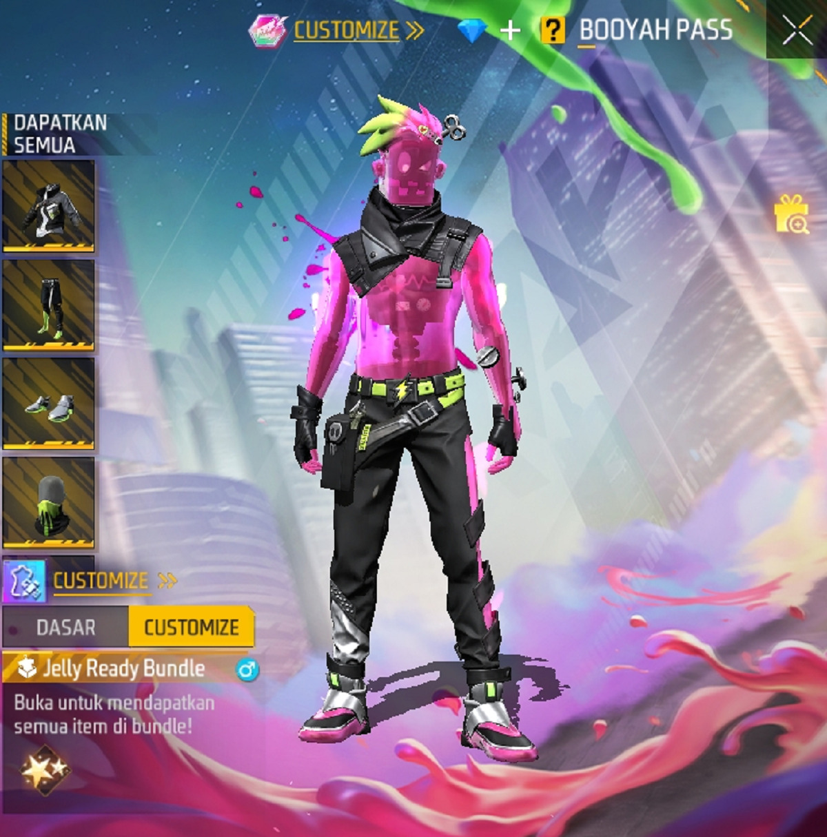Cara Mendapatkan Bundle FF Jelly Ready Dalam Booyah Pass FF Season 9
