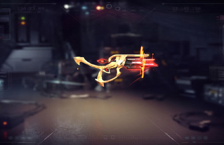MAC10 Golden Iridescence Free Fire | Garena