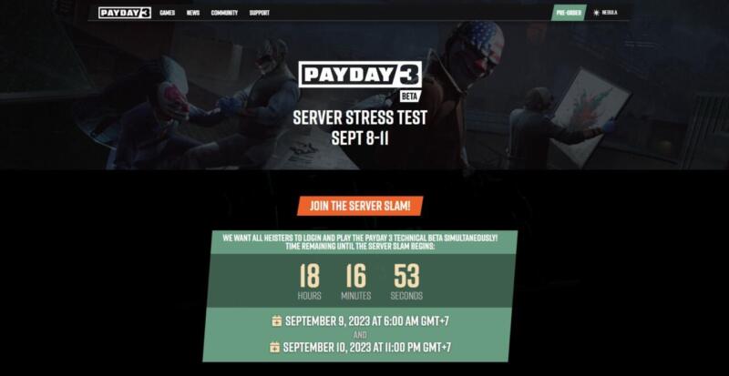 Open Beta Payday 3