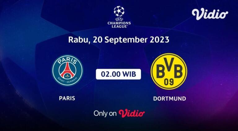 Link Live Streaming PSG vs Borussia Dortmund, Duel Panas Liga Champions Minggu Ini