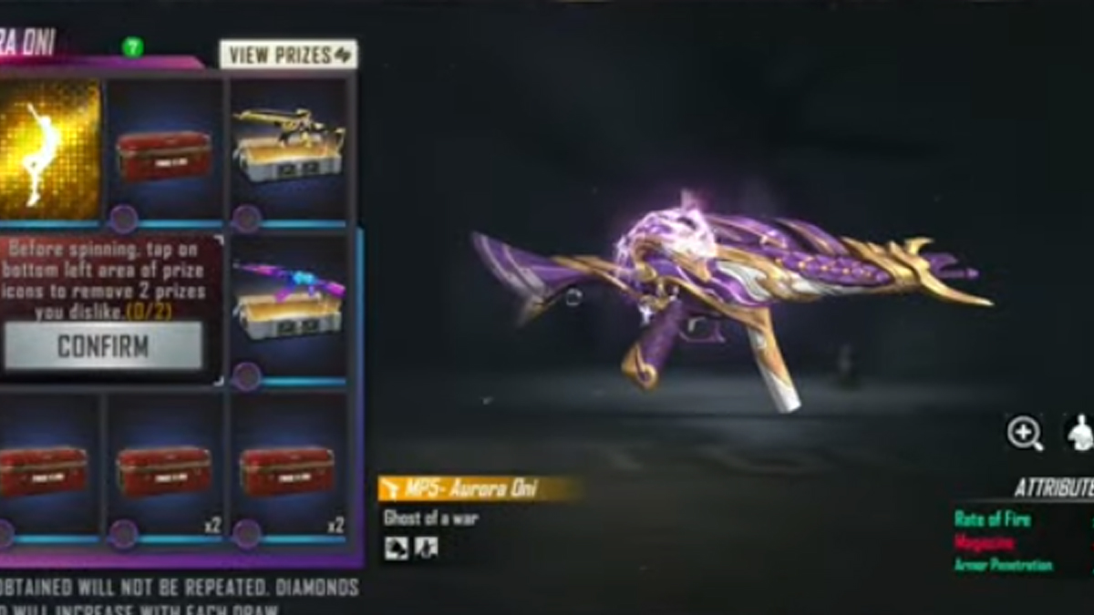 Cara Mendapatkan Mp5 Aurora Oni Ff 1