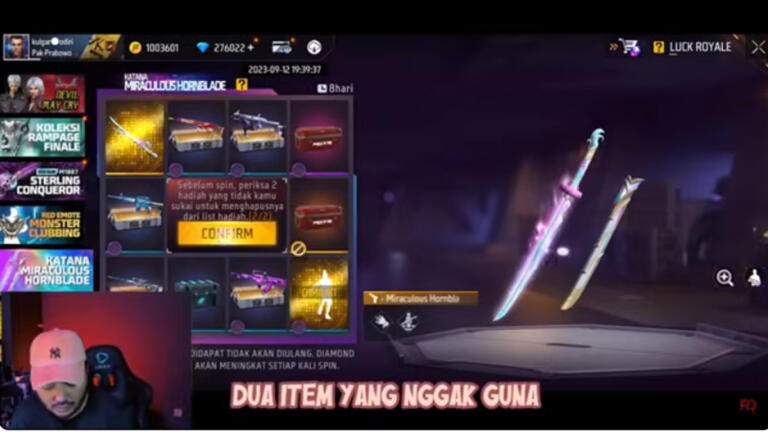 Cara Mendapatkan Skin Katana Miracolous Hornblade FF Dengan Mudah 3 Cara Mendapatkan Skin Katana Miracolous Hornblade FF Dengan Mudah