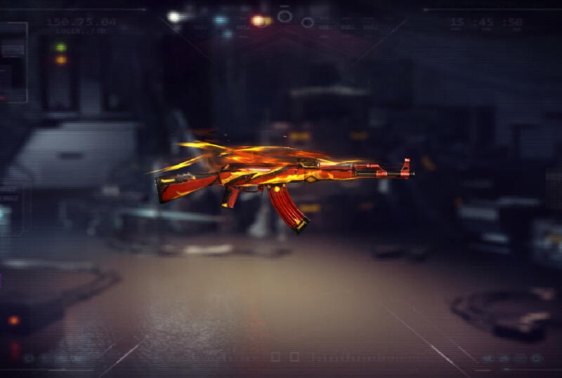 AK47 Flaming Red Free Fire | Garena