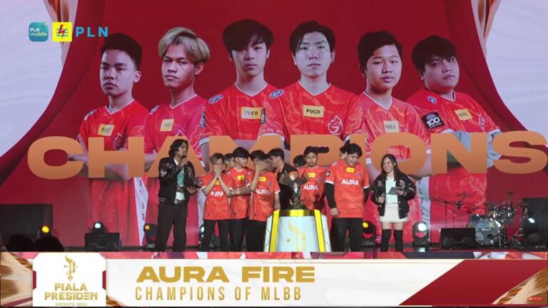 Bantai Rebelion Zion, AURA Fire Juara MLBB Piala Presiden 2023