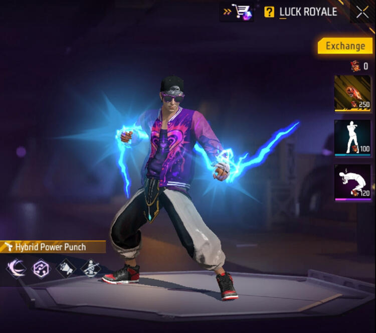 Fist Skin Hybrid Power Punch Free Fire