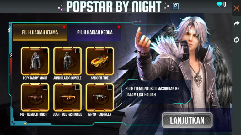 Popstar By Night Bundle Free Fire | Garena