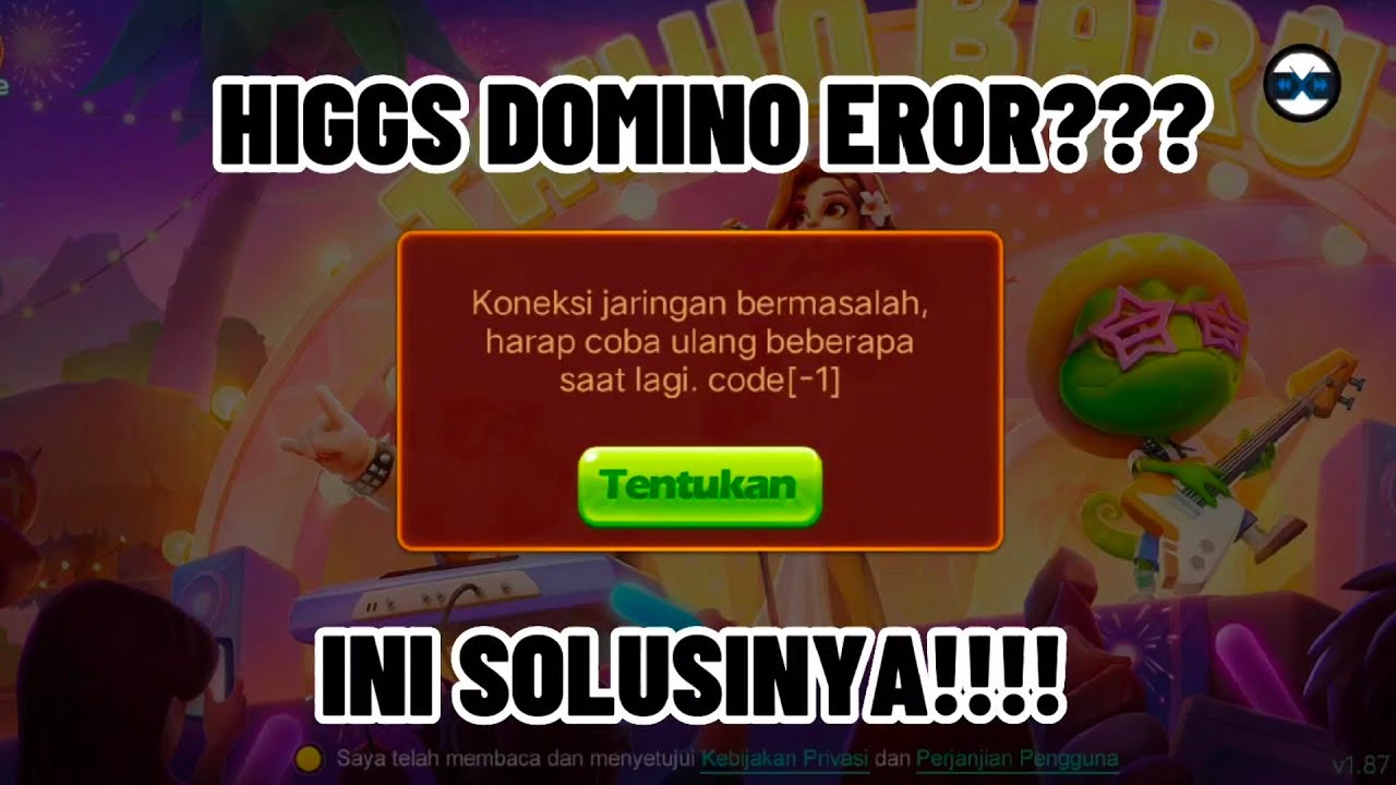 Koneksi Jaringan Bermasalah Higgs Domino 1
