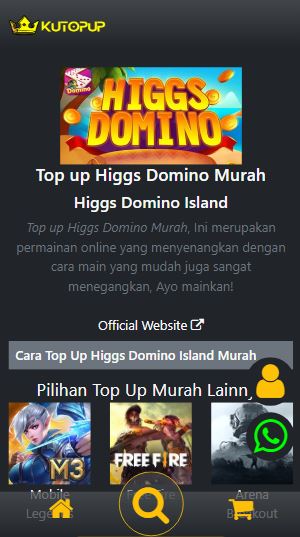 Top Up Higgs Domino Kutopup