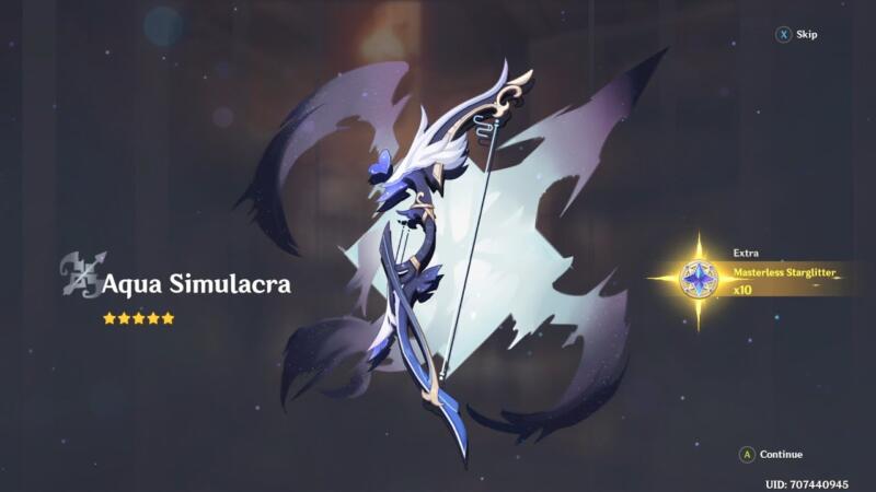 Aqua-simulacra | senjata bow terbaik Genshin Impact