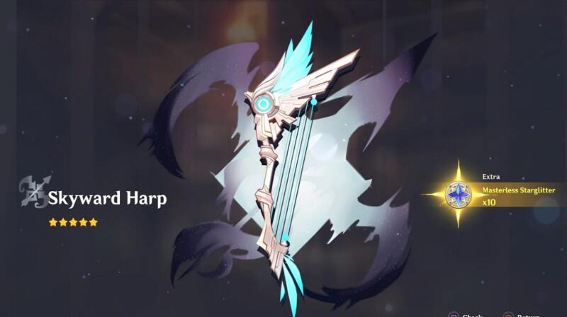 Skyward-harp