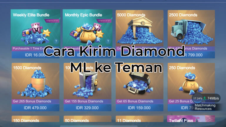 Cara Kirim Diamond ML ke Teman Terbaru 2023