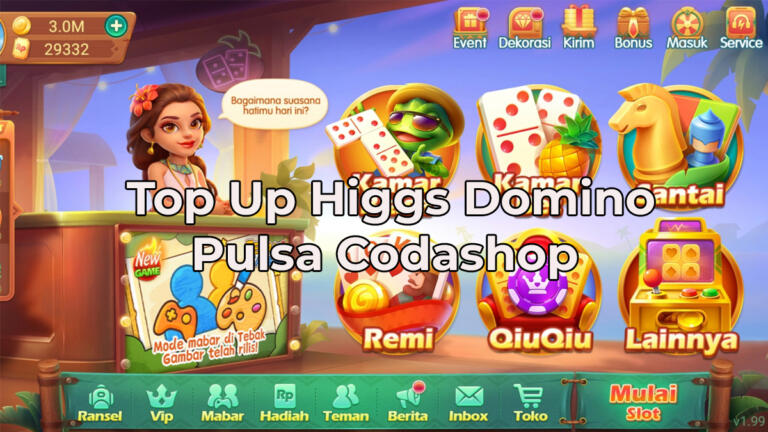 Top Up Higgs Domino Pulsa Codashop 1