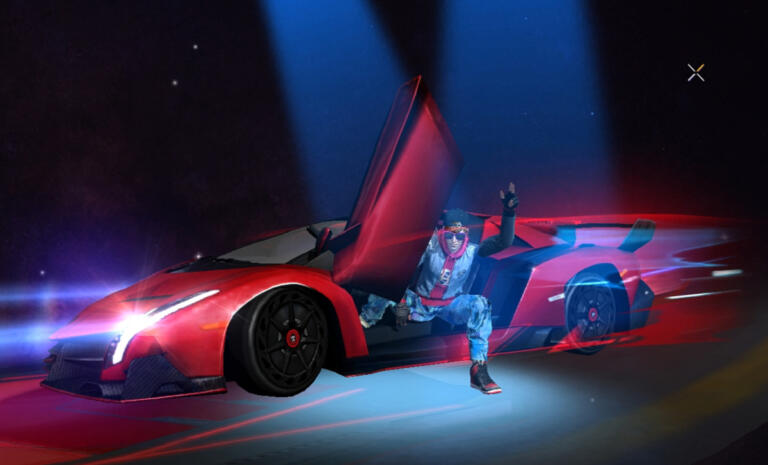 Free Fire Emote Arrival Lamborghini Drift | Garena