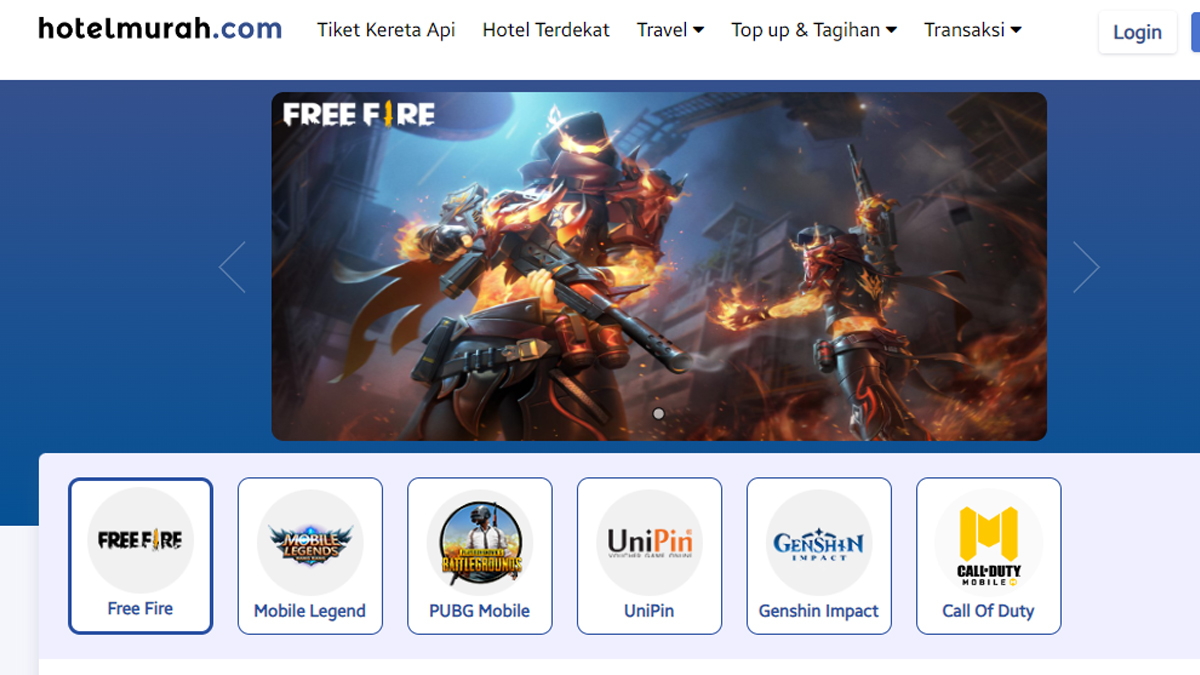 hotel murah dot com top up ff
