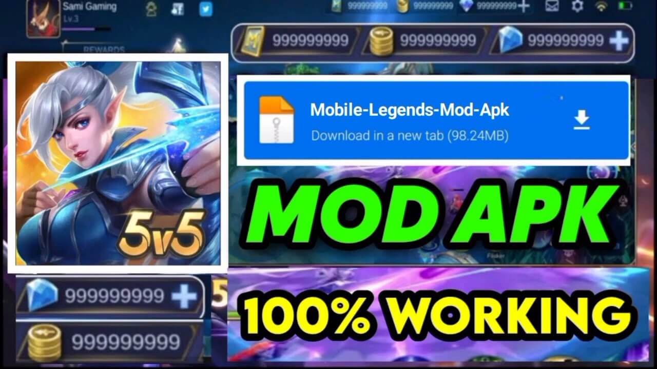 Mobile Legends Mod Apk Unlimited Diamond Unlock All Skin