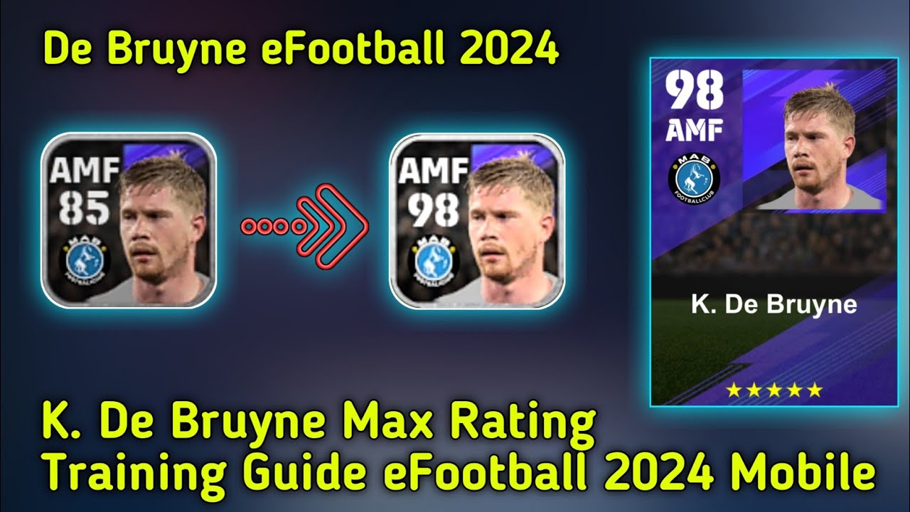 Racikan Kevin De Bruyne eFootball 2024, Auto Gacor!