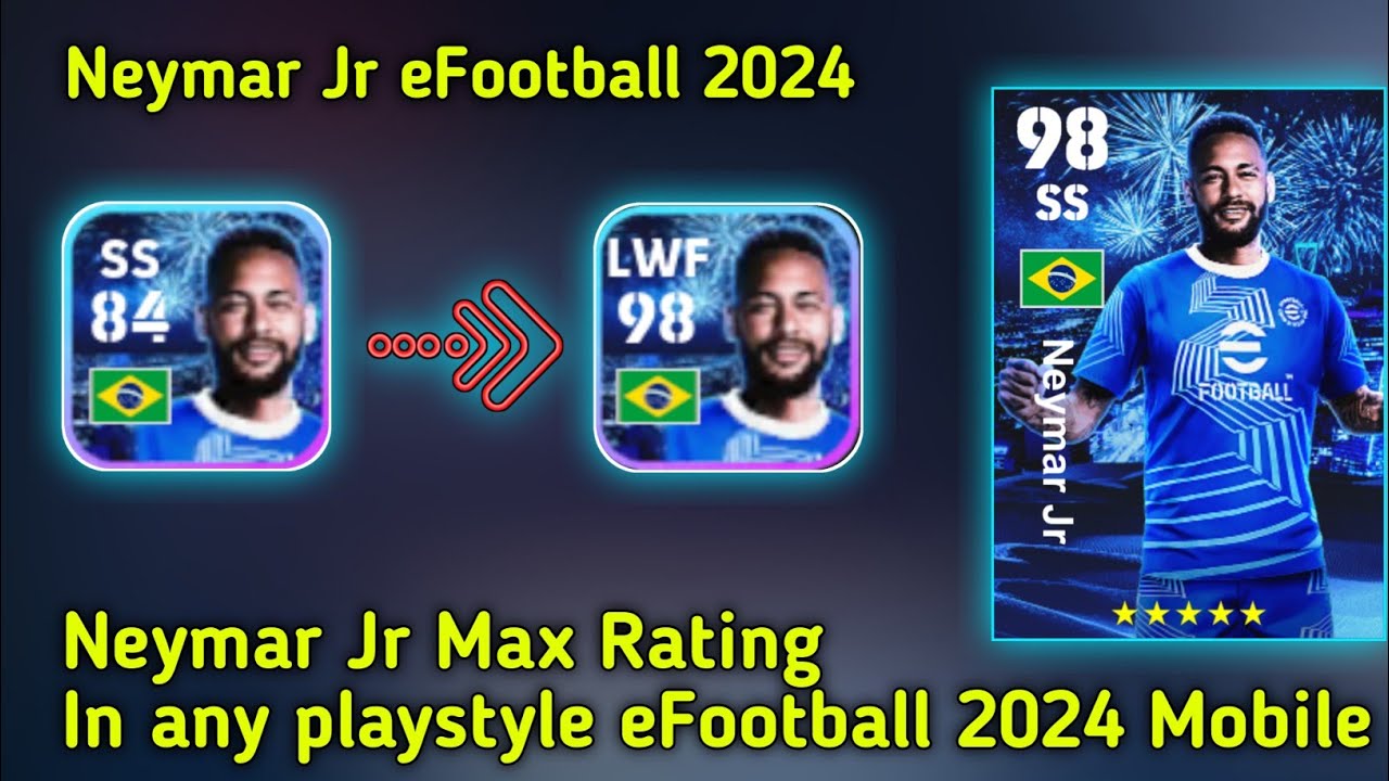 Racikan Neymar Jr eFootball 2024, Auto Rating 100!