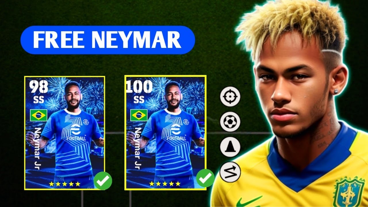 Racikan Neymar Jr eFootball 2024, Auto Rating 100!