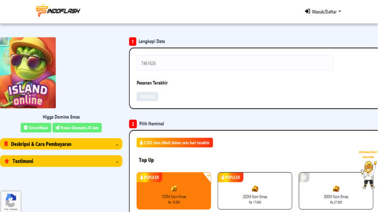 Top Up Higgs Domino Indoflash 5