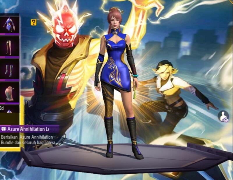 Free Fire Bundle Azure Annihilation | Garena