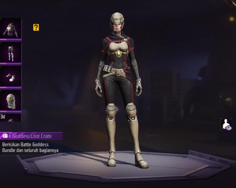 Free Fire Battle Goddess Bundle