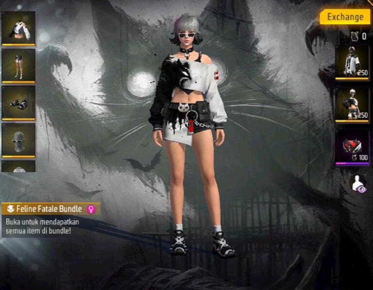 Free Fire Bundle Feline Fatale | Garena