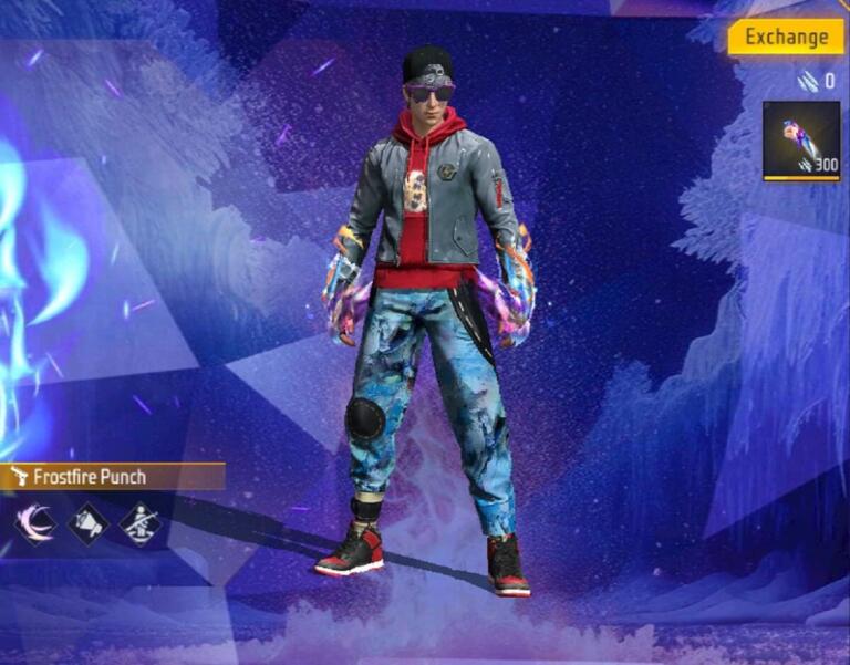 Free Fire Emote Frostfire Punch