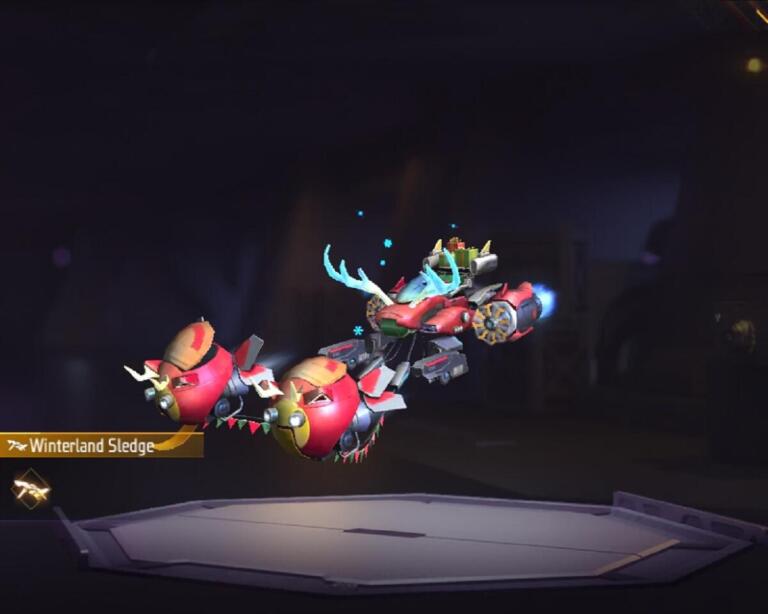 Free Fire Emote Winterland Sledge