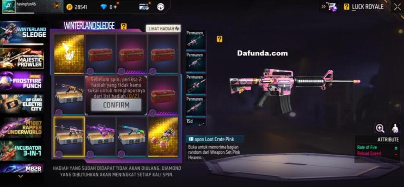 Free Fire M4A1 Pink Heaven | Garena