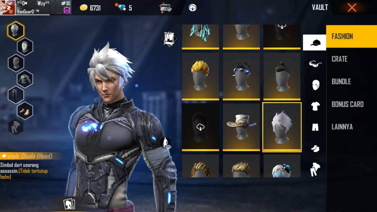 Free Fire Rambut Kakashi, Apakah Akan Garena Reskin?