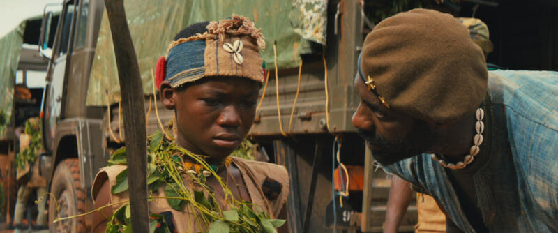 Idris Elba And Abraham Attah In The Netflix Original Film Beasts Of No Nation